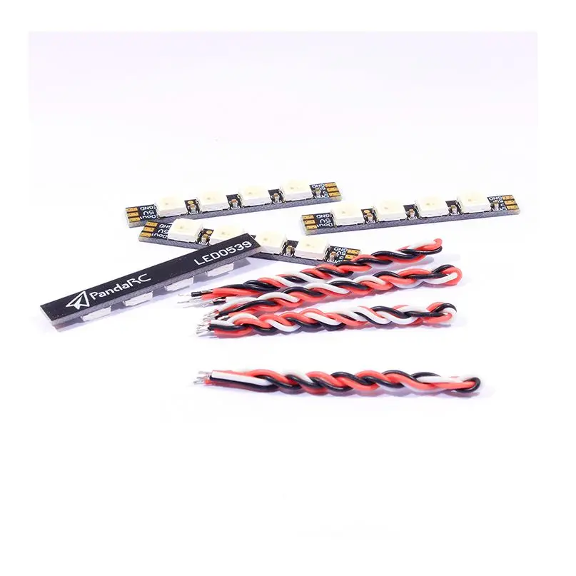 PandaRC LED0539 LED Light WS2812 5V RGB Programmable Highlight Light Strip With Cable for RC FPV Drones F3/F4 Flight Controller