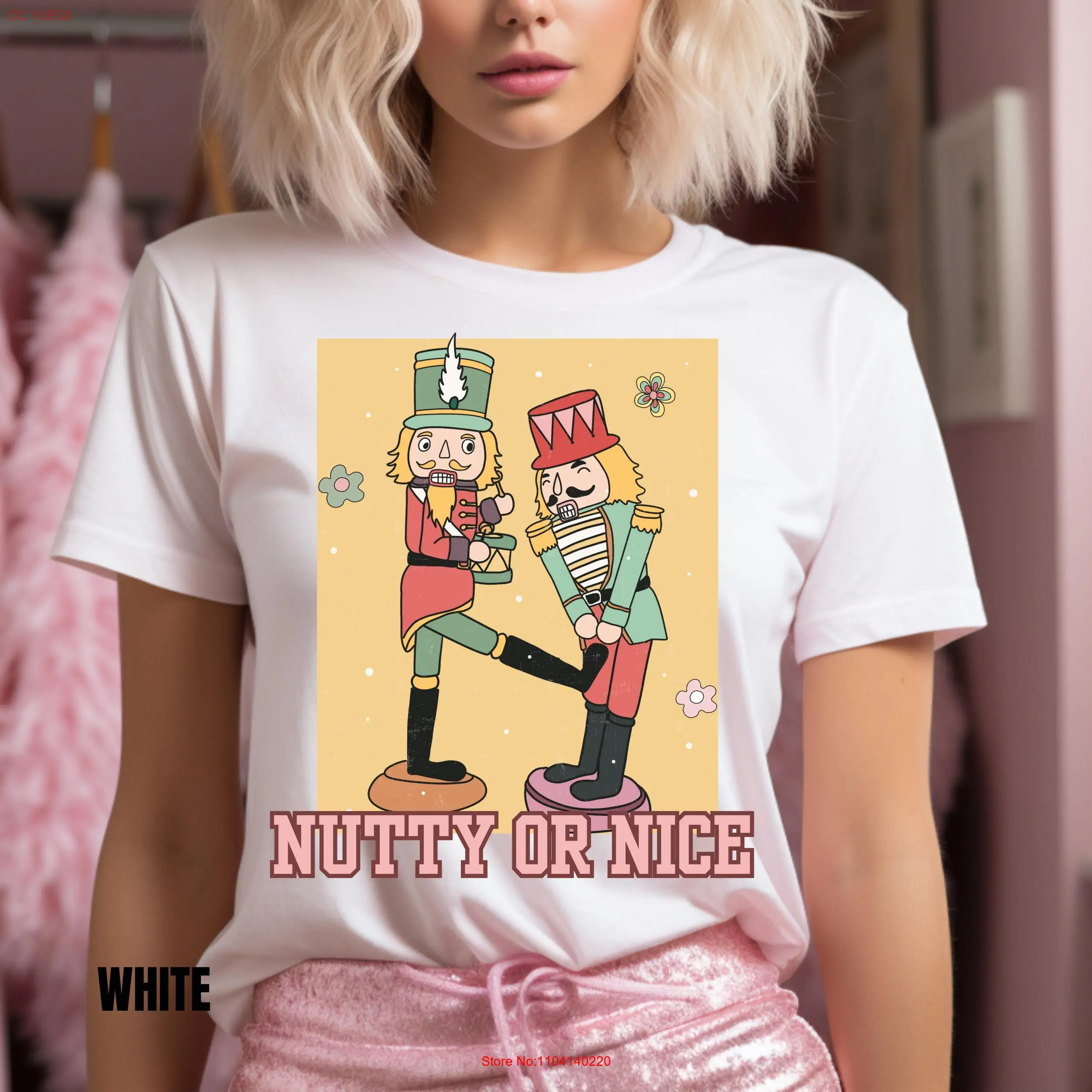 Nutcracker T Shirt Christmas Retro Holiday Comfort Colors Funny Nutty or Nice Rude long or short sleeves