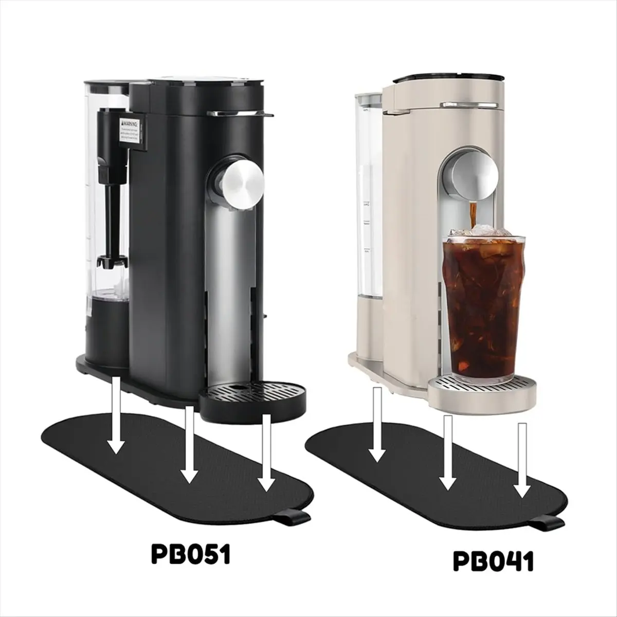 

(A25M) Sliding Pad for Ninja Single Serve Coffee Maker PB051 and PB041 - Smooth Glide with Anti-Slip Base, Perfect Accessories