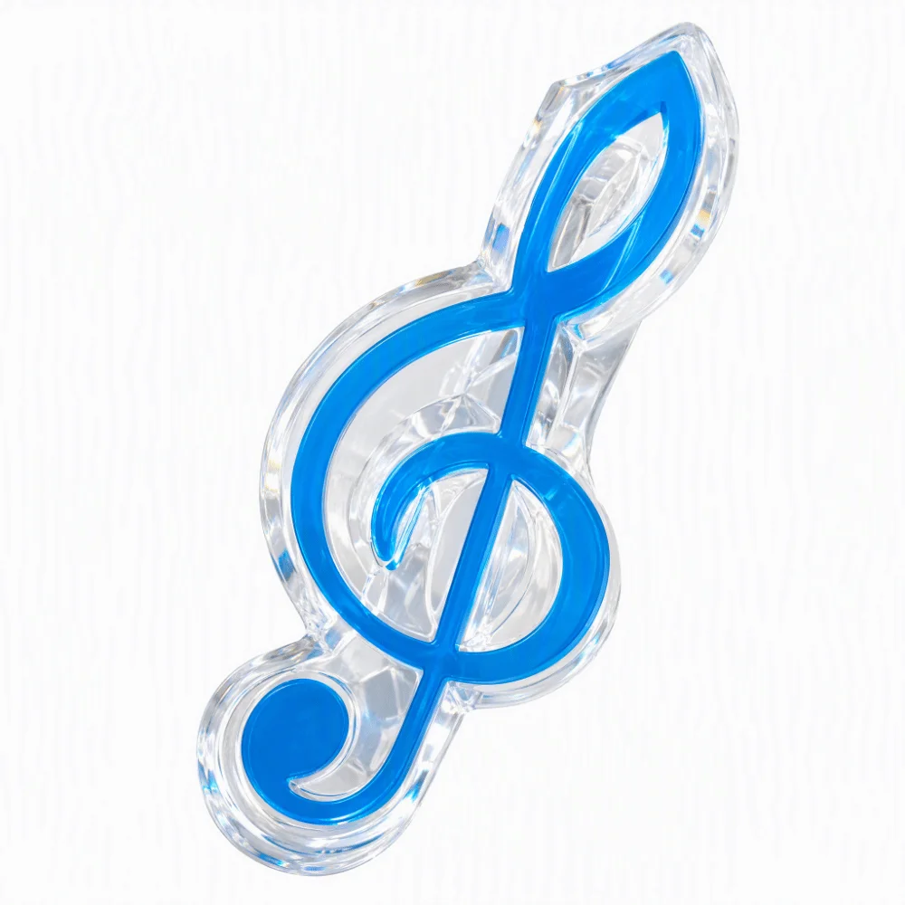 5PCS Decorative ABS Music Note Clips Mixed Color Music Page Clips Treble Clef Clips For Sheet Music Reading