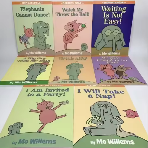 Random 10 Books Kawaii An Elephant and Piggies Book Interesting Story Children's Picture English Books Kids Learning Toys Libros - Image 5