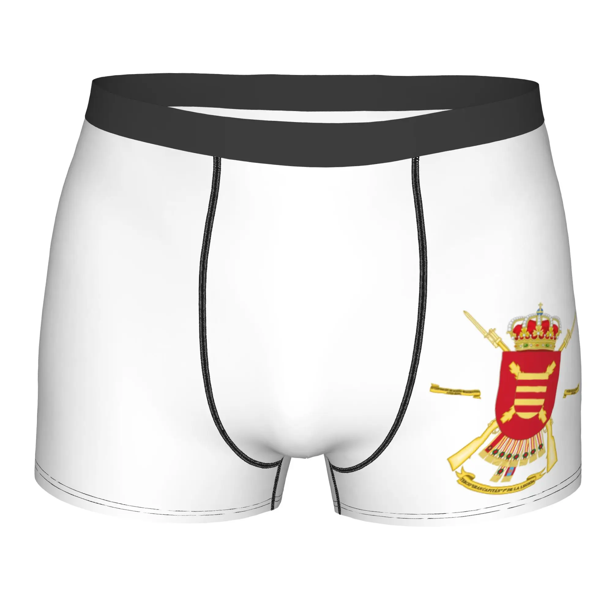 Custom Cool Spanish Legion Boxers Shorts Panties Men's Underpants Comfortable Army Legi N Espa Ola Flag Briefs Underwear