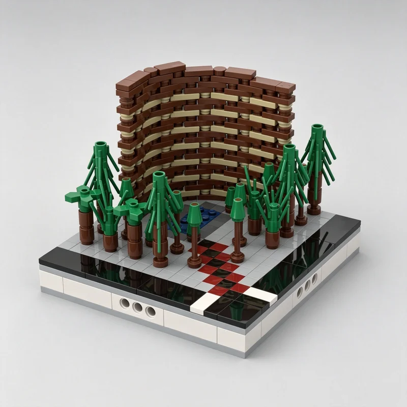 5259PCS MOC Mini Modular City Diorama Architecture Building Blocks DIY Assembly Gifts for Adults Collection Desktop