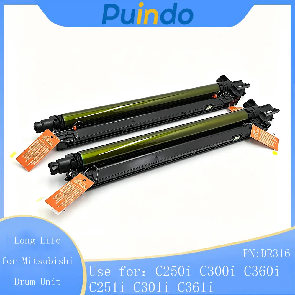1X DR316 Long Life for Mitsubishi Drum Unit for Konica Minolta Bizhub C250i C300i C360i C251i C301i C361i High Quality Drum Rack