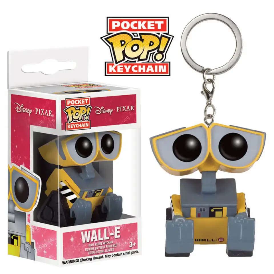 FUNKO Disney Pixar película Anime llavero figura juguetes EVE & WALL-E figura de vinilo acción llavero de bolsillo colección muñeca modelo Juguetes