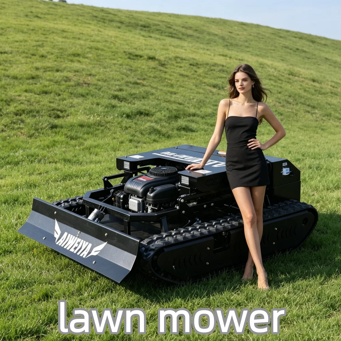 

Customized remote control lawn mower, new，strict after-sales service, petrol lawn mower farm yard lawn mower