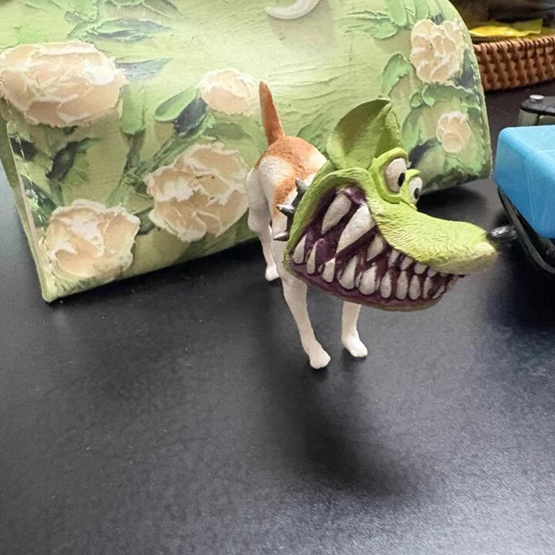 7cm Figurka Akcji Pies z Maską Hot The Mask, Figurka Anime, Model Maski, Figurka Dekoracyjna na Biurko, Ozdoby, Zabawki, Prezent dla Chłopców na Święta