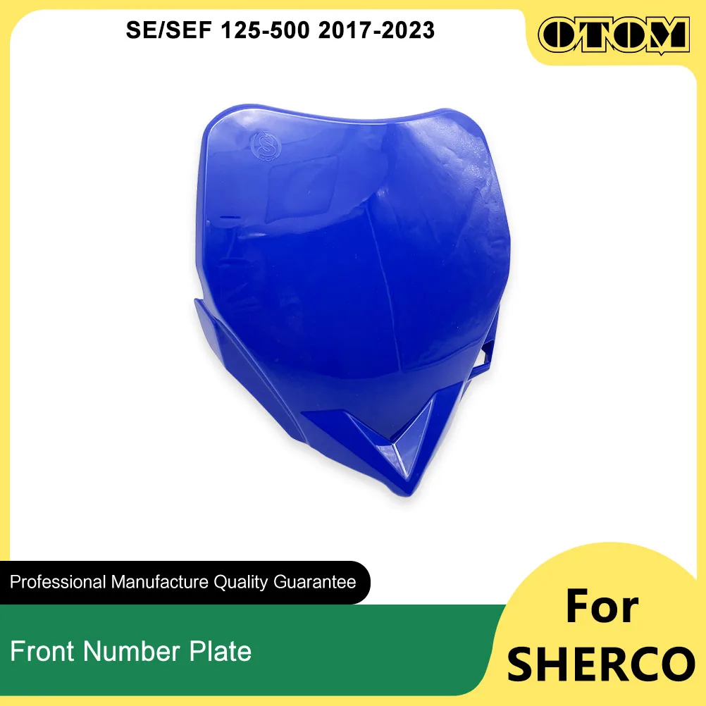 

OTOM 2017-2023 Motorcycle Front Number Plate Plastic Guard Cover Registration Holder For Sherco SE SEF 125 250 300 350 450 500