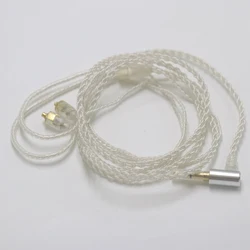 Thouliess MMCX Cable 3.5MM Silver Plated Cable Earphone Upgrade Cable for Shure SE846 SE535 SE315 SE215 UE900