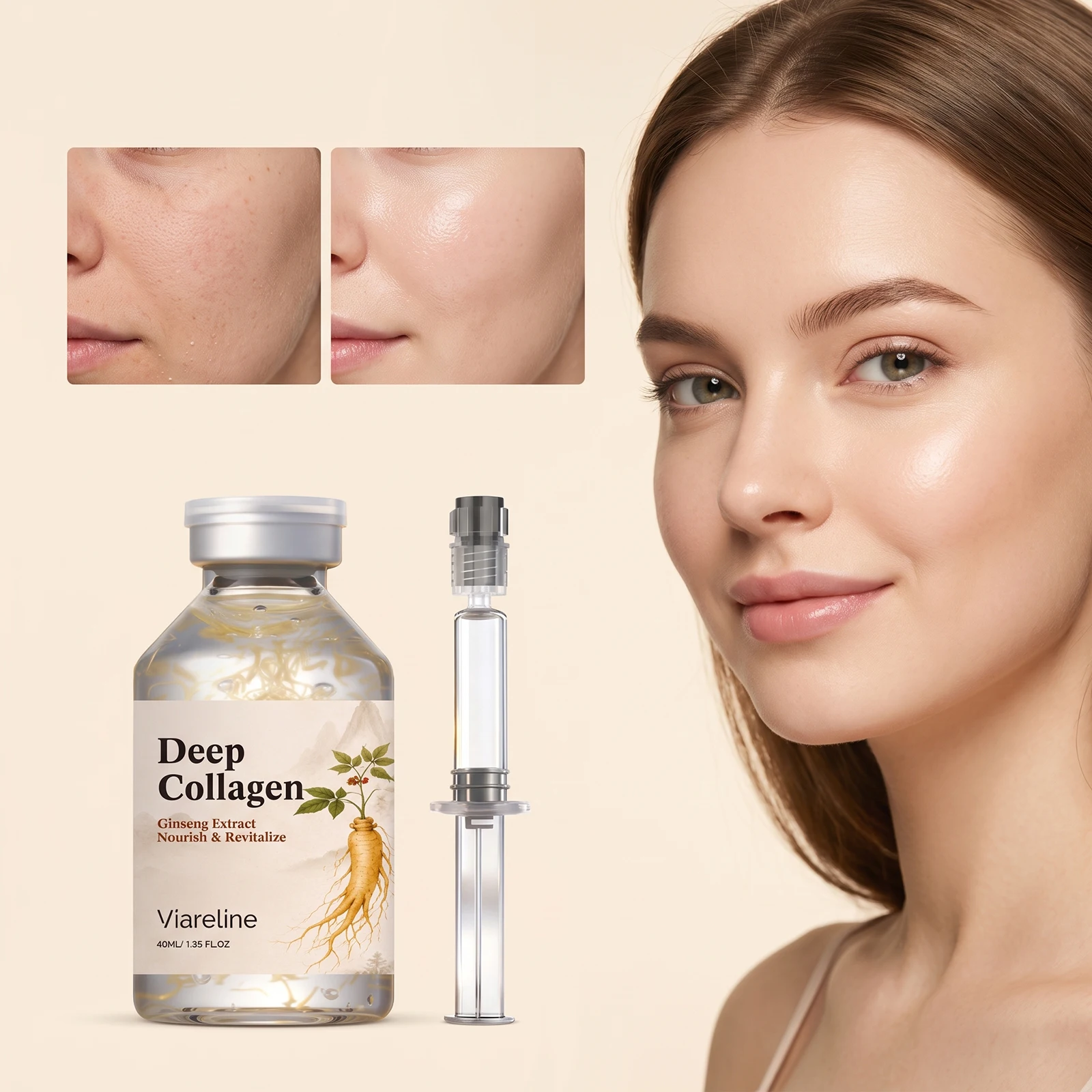 07Silk Peptide Intensive Lifting Ampoule |Anti-Aging Serum For Face With Collagen & 30 Peptide Complex Skin Tightening & Firming