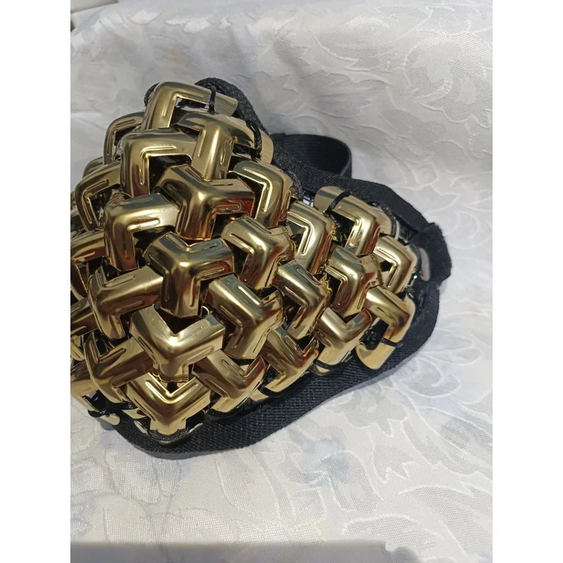 Masker Pesta Cosplay Punk Pelindung Taktis Setengah Wajah Armor Logam untuk Pria Wanita kl'64.