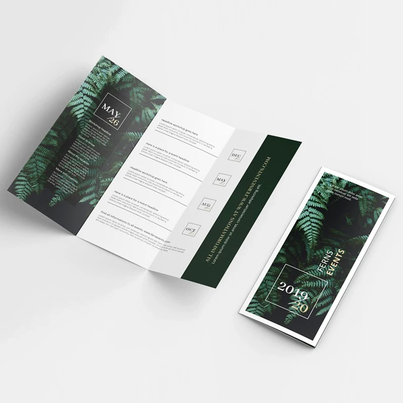 

50 0.Zhang.Custom.High Quality Custom Design Tri-fold Advertising Catalogue Brochure Flyer Booklet Printing Printing magazine br