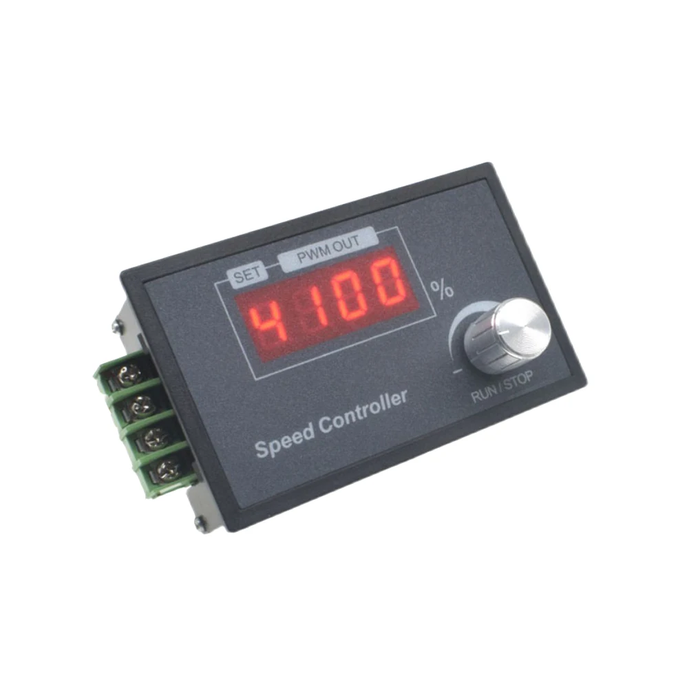 DC 6-60V PWM DC Motor Speed Controller 30A 6V12V24V36V48V Adjustable Frequency 0~100% Adjustable with Digital Display