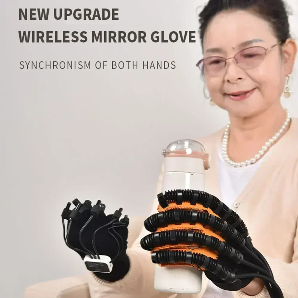 Newly Upgraded Rehabilitation Robot Gloves Cerebral Infarction Hemiplegia Hand Training  Stroke Finger Recovery Strengthener