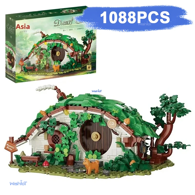 

6031 Модель «Домик Дварфов» 1088 деталей, конструктор MOC, игрушка для сборки, домик в стиле Street View, детская игрушка, праздничный подарок