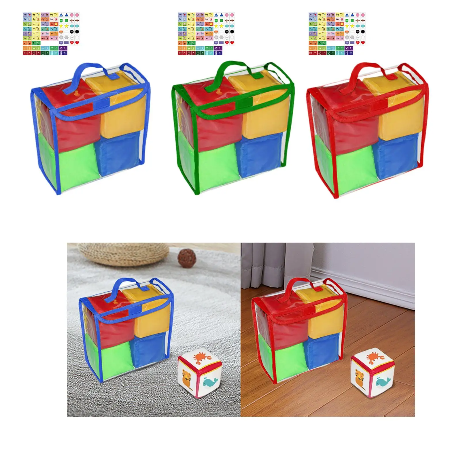 Pocket Dice for Kids Learning Cubes Stacking Toy Playing Game Dice Cubes DIY Education for Kids Children Boys Girls Party Favors