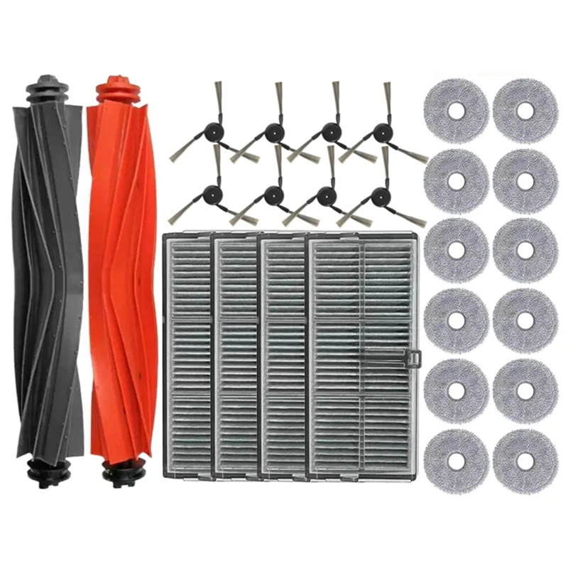 

For Dreame X40 Pro Ultra Robot Vacuum Cleaner Main Side Brush Hepa Filter Mop Cloth Replacement Parts Accessories-Retail