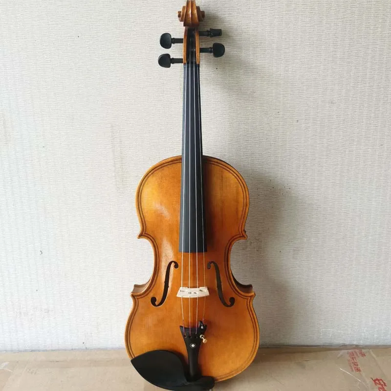 Popular Musical Instruments 4/4 Professional Maple Solidwood Customized Handmade Violin with Brazil Wood Bow and Spruce Top