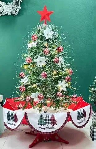 Arbol Navidad & 2021 Decoration Decoration BSCI Electronic Music Snow Christmas Tree