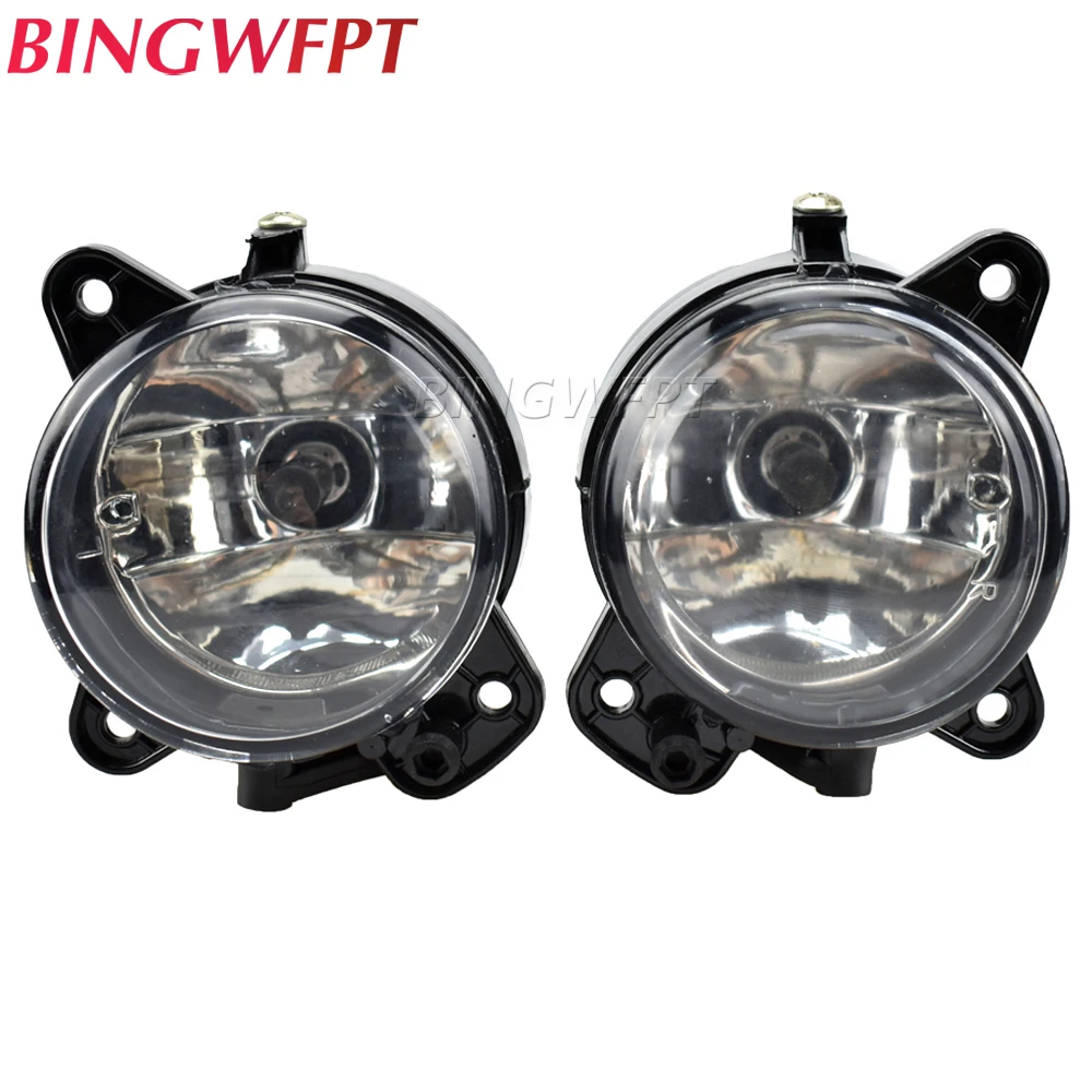 2pcs Car Front Bumper Fog Light Lamp With Bulb Driving Light For V W Transporter T5 2003 2004-2014 Crafter 30-50 P-olo Caravelle