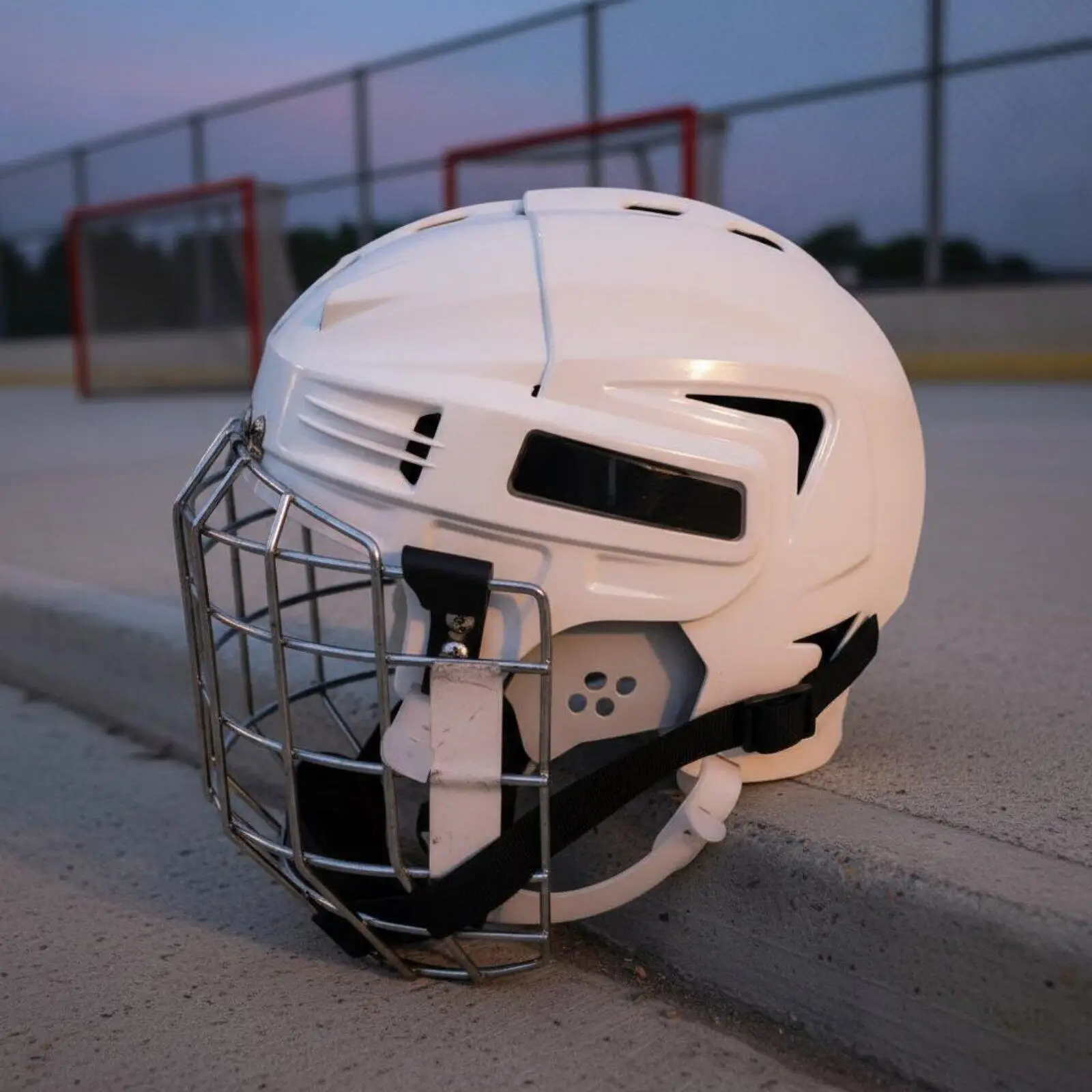 Professional Ice Hockey Helmet with Face Shield and Ear Guards Triple Density Foam Liner for Men Women Kids Durable ABS Shell