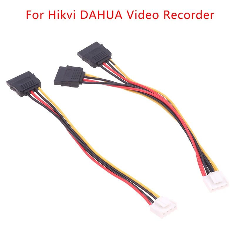 VH3.96 4Pin To 1 Or 2-Port SATA Power Cable For Hikvision DAHUA Mini VCR IP Camera CCTV Video Recorder Hard Disk Power 25CM