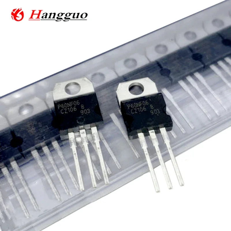 50PCS/Lot original P60NF06 STP60NF06 MLP2N06CL 2N06CL 5401GM MUR1660CTG TO-220 FET MOSFET