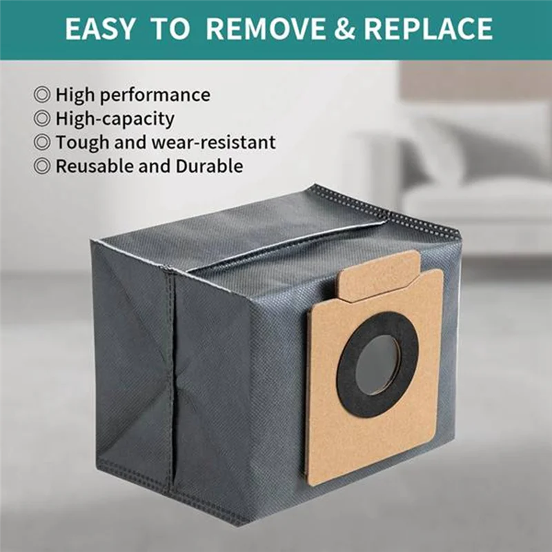 

A94E-4PCS Dust Bags For Eufy Clean X8 Pro Self-Empty Station Robot Vacuum Cleaning Replacement Spare Parts Trash Bag