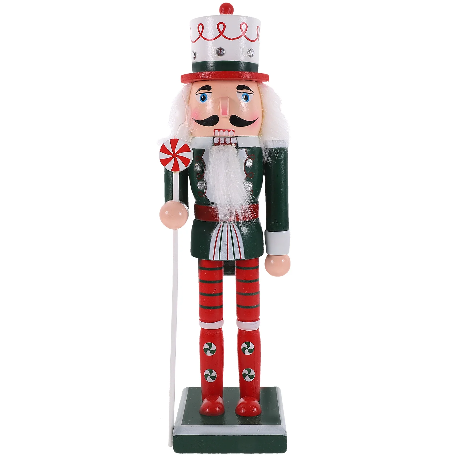 

Wooden Christmas Nutcracker Figures Nutcracker Peppermint Soldier Statue Traditional Gingerbread Nutcracker Puppet Toy