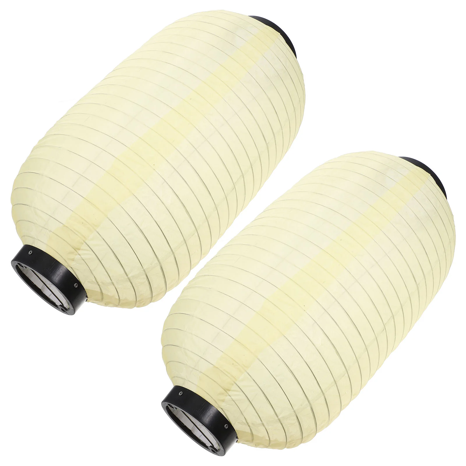2 Pcs Japanese Silk Lantern Reusable Lanterns Style Decorations Cloth Lamps Decorative