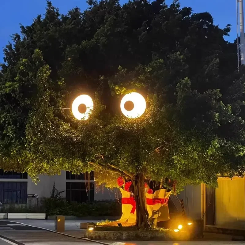 for Whimsical Animated Rotating Eye Tree Light IP65 Waterproof Copper Landscape Lamp for Garden Park Decorative Lighting