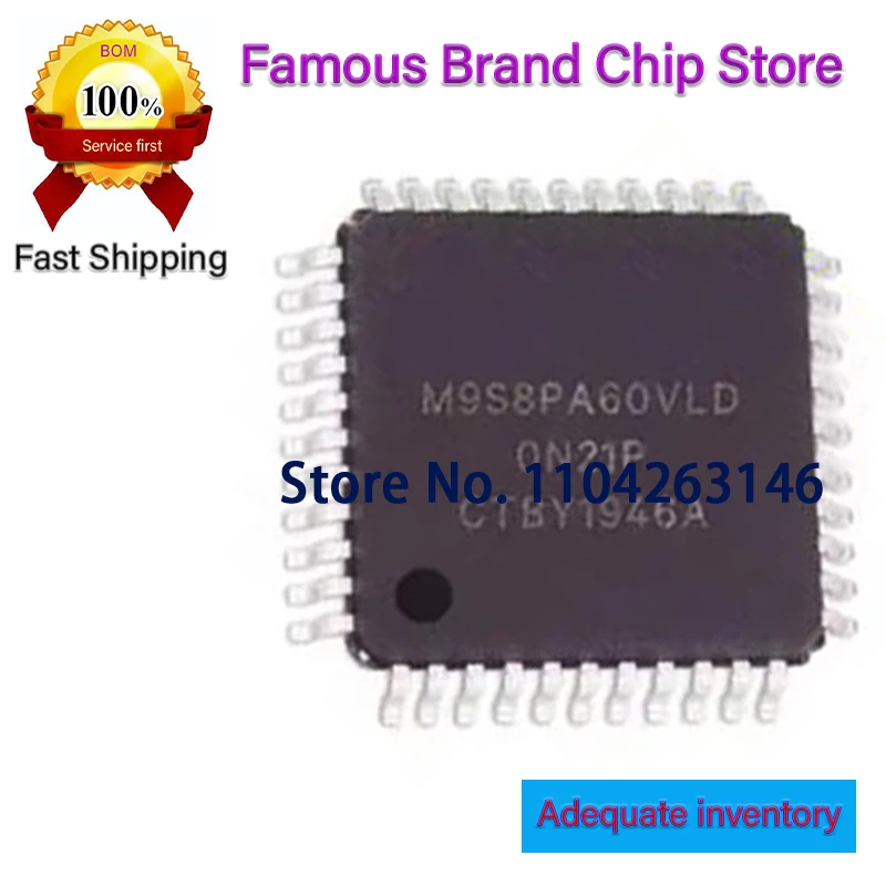 

5pcs MC9S08PA60VLD MC9S08PA60 9S08PA60 08PA60 MCF51AG96CLH MCF51AG96 QFP64 AT90CAN32-16AU AT90CAN32