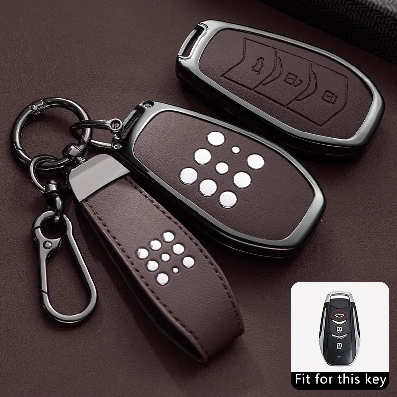 Car Key Case for Dongfeng Landian Seres 3 5 E5 DFSK Evolute i-space i-Pro Keychain Remote Cover Bag Shell Fob Accessories