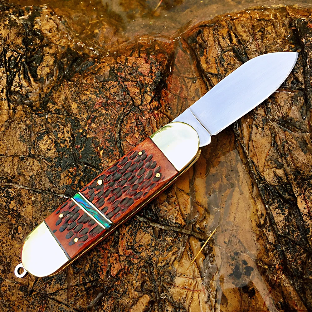 Bone Slip Joint Folding Blade Pocket Knives  Classic Traditional Hunting Fishing Camping Tactical High quality