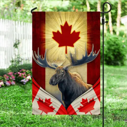 Moose Canada Flag Garden Flag - House Flag