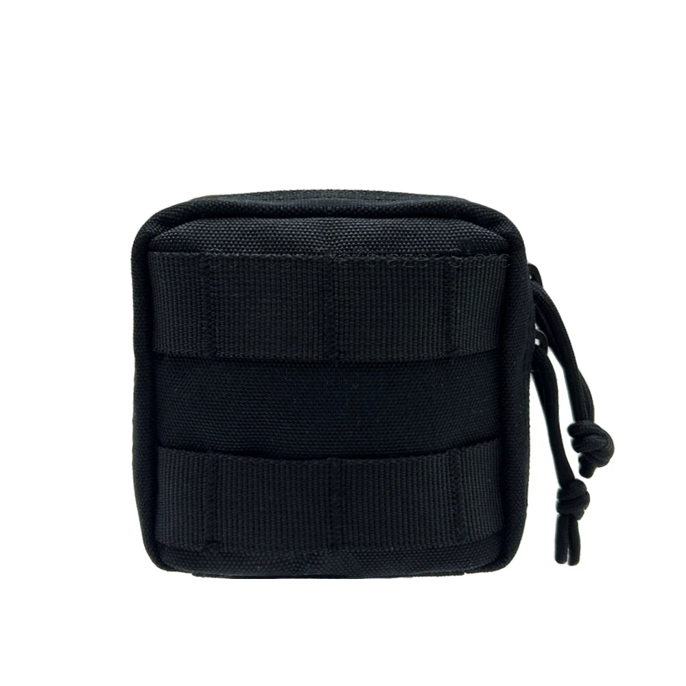 Kleine taktische Tasche Micro Utility MOLLE Tasche abnehmbare klare ID Tasche Mini Messer Kompass Taschenlampe Karte Aufbewahrungstasche Gürtel