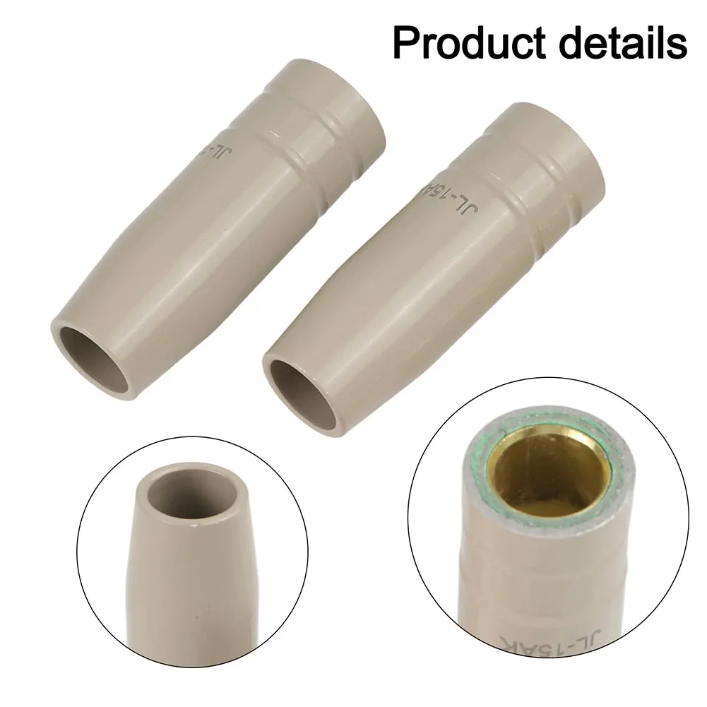 5PCS For 15AK Nozzles Non-Stick Coating Protection Anti-Spatter Heat Resistant For MB15 MIG MAG Welding Torch Consumables