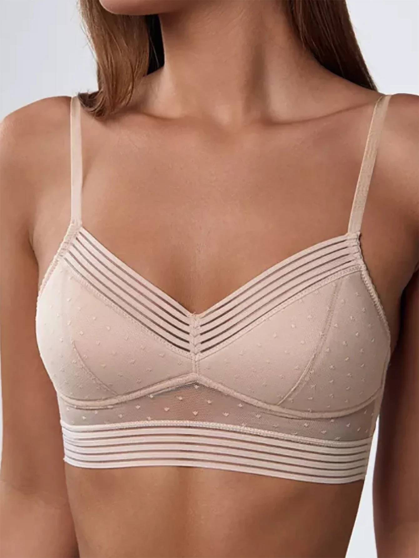 Sexy lace U-shaped backless lingerie for women without steel rings beautiful back bra ultra-thin invisible bra cross-border b