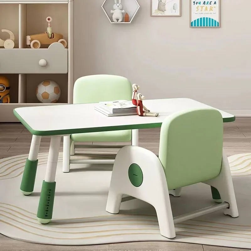 Student Desk Study Table Kids Room Girl Children Chair Board Games Cups Elementary Childrens Furniture Desks Classroom Child Set