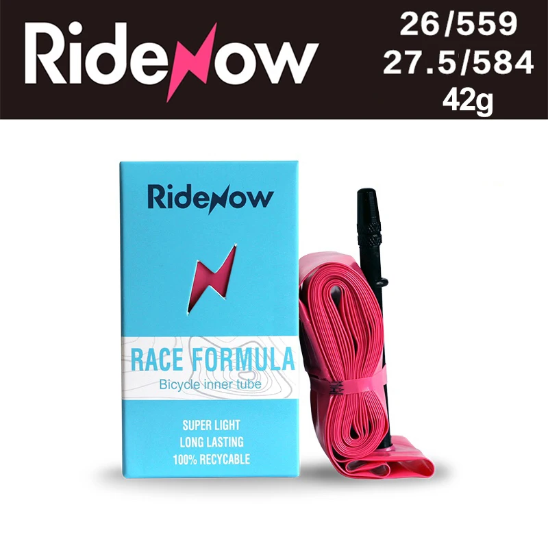 Ridenow Ultralight Bike Inner Tube 26 Inch 27.5 Inch 29 Inch MTB Bicycle Tube Valve Length French 45MM For Mountain Bike Tube