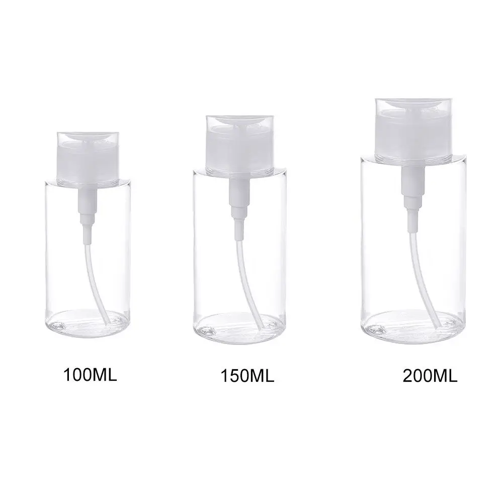 Trucco per occhi Push Down Contenitore ricaricabile per unghie Bottiglia per pressa Bottiglia di stoccaggio Dispenser con pompa vuota