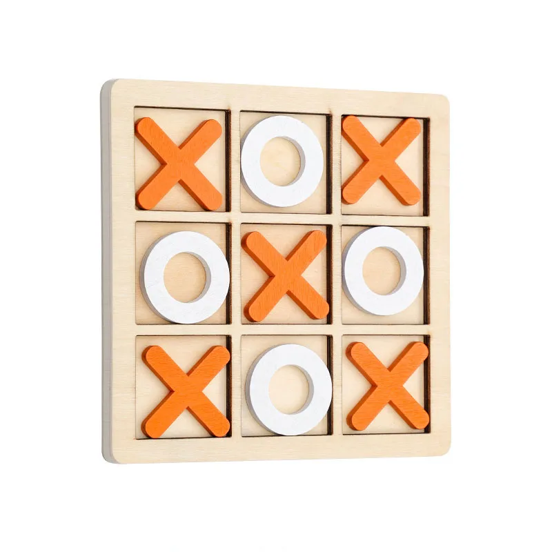 Montessori Wooden Toy Mini Chess Play Game Interaction Puzzle Training Brain Learing Early Educational Toys For Children Kids