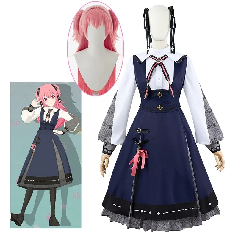 Momoi Airi Cos Hanasato Minori Anime Wig Cosplay Project Sekai Colorful Stage Feat Minor Costume Daily Women Men RoleParty Suit