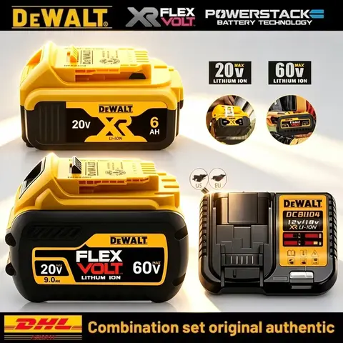 Original Dewalt 60V/20V Battery, 5AH 6AH 9AH Dewalt Battery,  DCF DCD DCG DCS DWE Series  Power Tools Battery Free Air Shipping