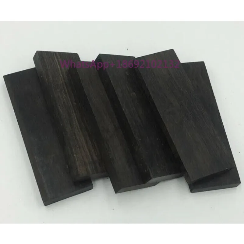 2PCS Ebony Knife Handle Material Scales Blanks DIY Raw Wood 120 x 55 x 8mm