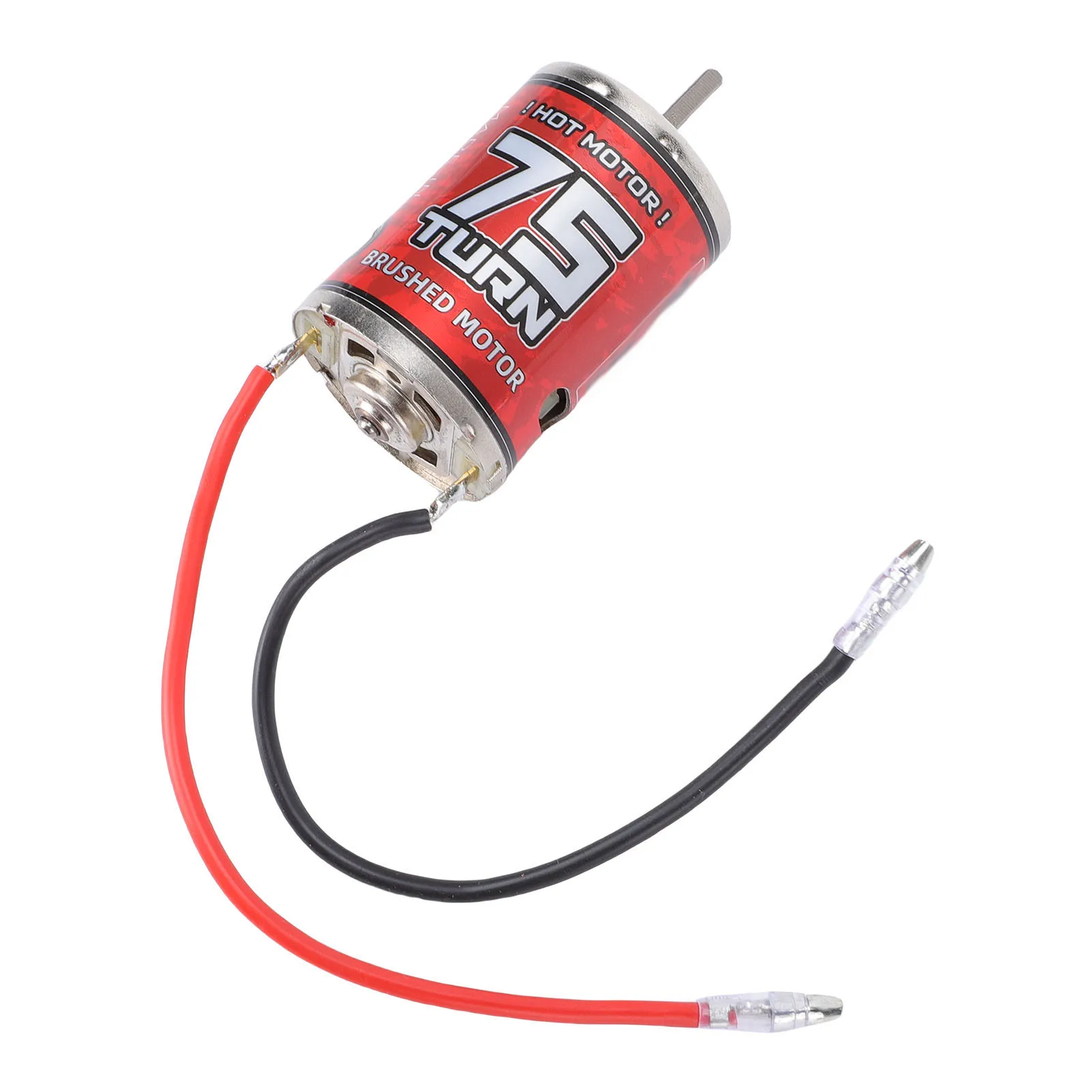 Motor cepillado 75T 540, Motor cepillado 540, alta torsión, bajo ruido, Motor RC 75T para coche RC, barco, maletero, carcasa de acero inoxidable