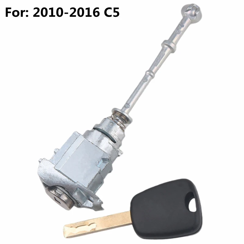 

XIEAILI OEM Car Lock Cylinder Auto Left Door Lock Cylinder Barrel For Citroen 2010-2016 C5 With 1Pcs Key
