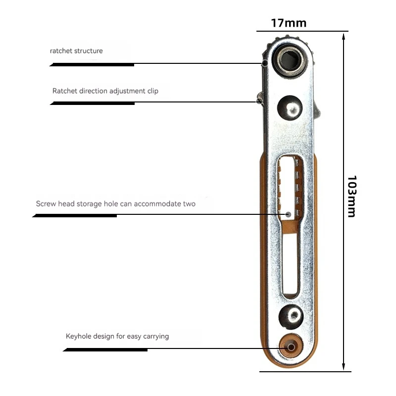 Imagem -03 - Ratchet Spanner Chave de Fenda Grupo Cr-v Material Chave Soquete Slotted Phillips Chave de Fenda Hex Casa Ferramenta de Mão 11 em 1