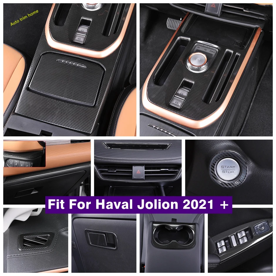 

Dashboard Air AC Vent Outlet Decor Frame Window Lift Button Gear Shift Panel Cover Trim For Haval Jolion 2021 - 2024 Accessories