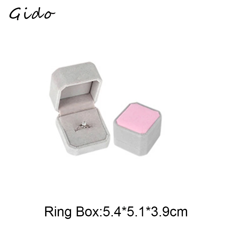 Jewelry Display Set Box Grey and Pink Packing Bag For Women& Men Rings Earrings Bracelets Necklaces Jewelry Gift Box